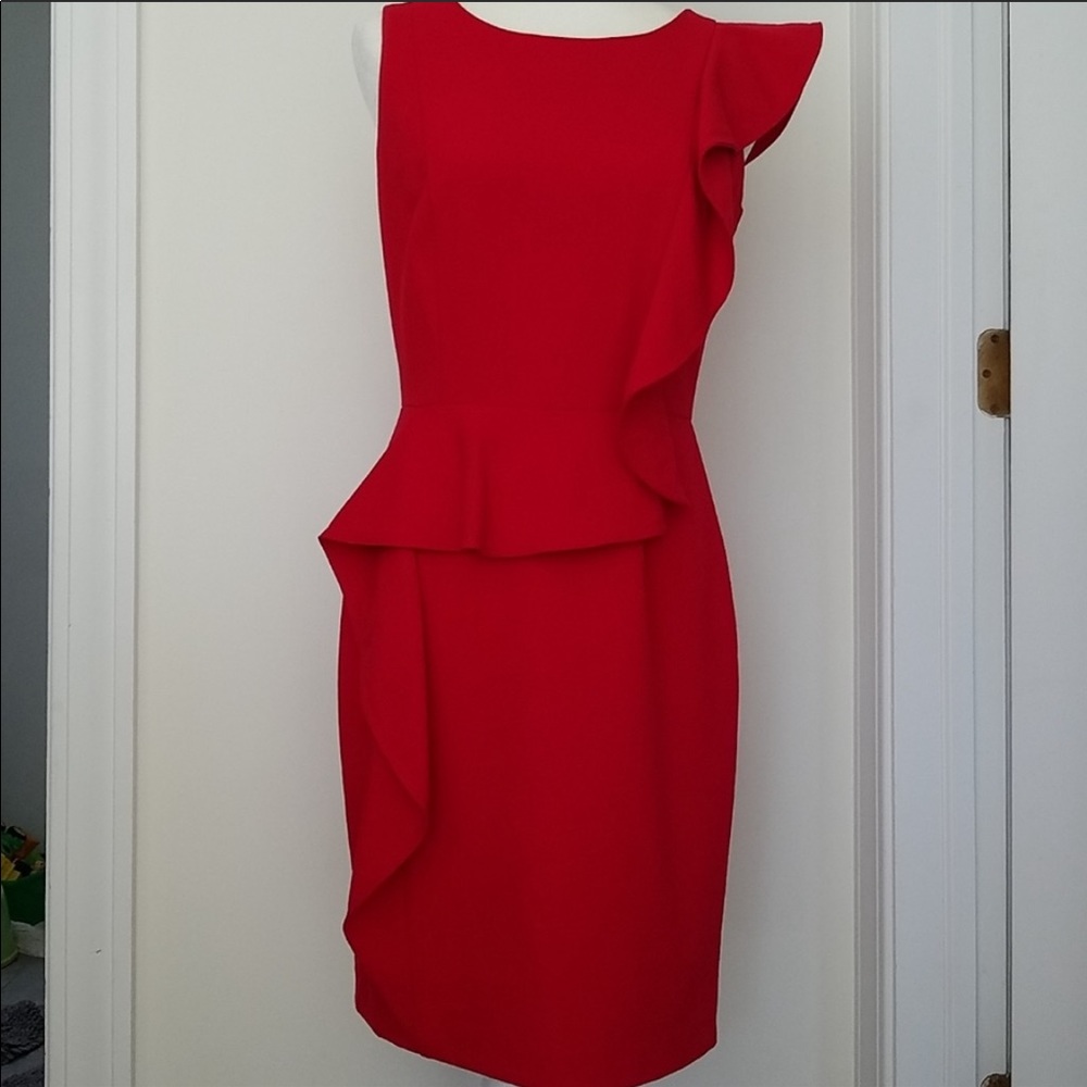 Calvin Klein red dress